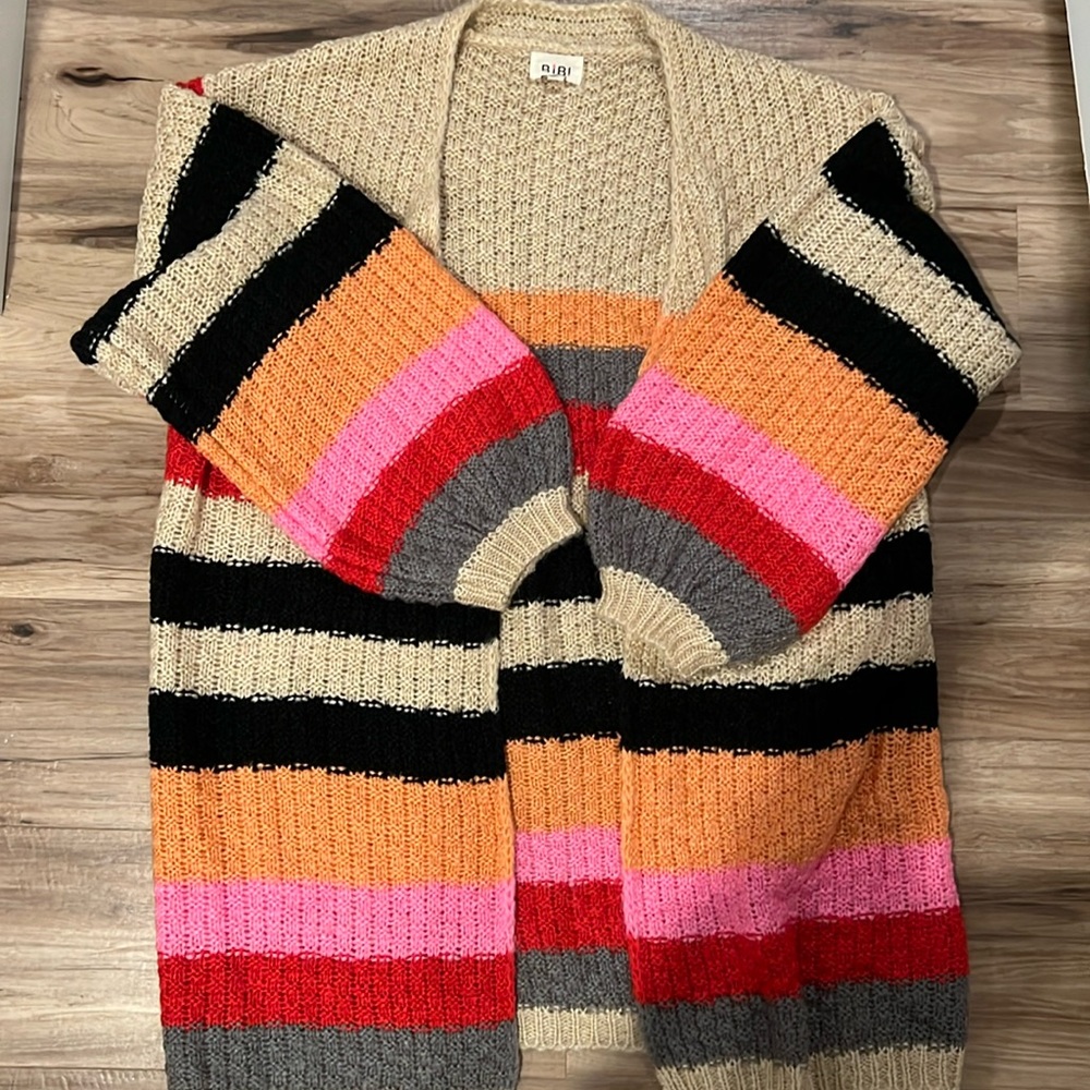 Large multi color sweater